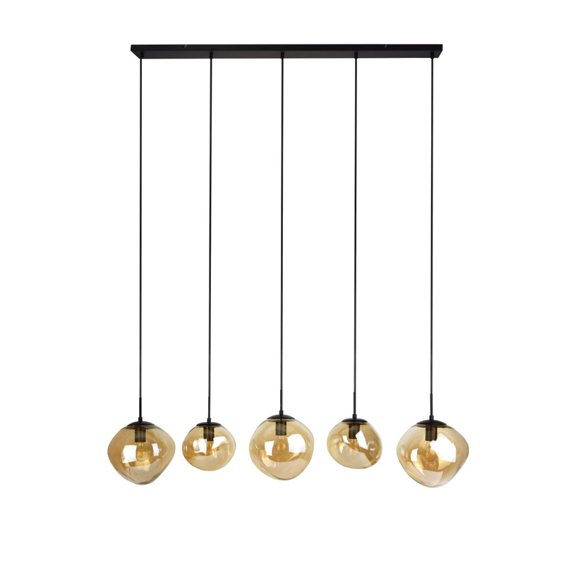 Hanglamp Macato 5-Lichts Amber