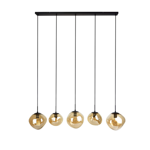Hanglamp Macato 5-Lichts Amber