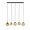 Hanglamp Macato 5-Lichts Amber