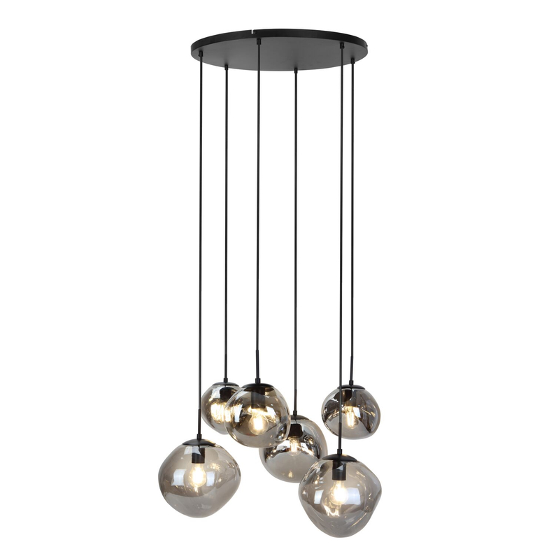 Hanglamp Macato 6-Lichts Smoke