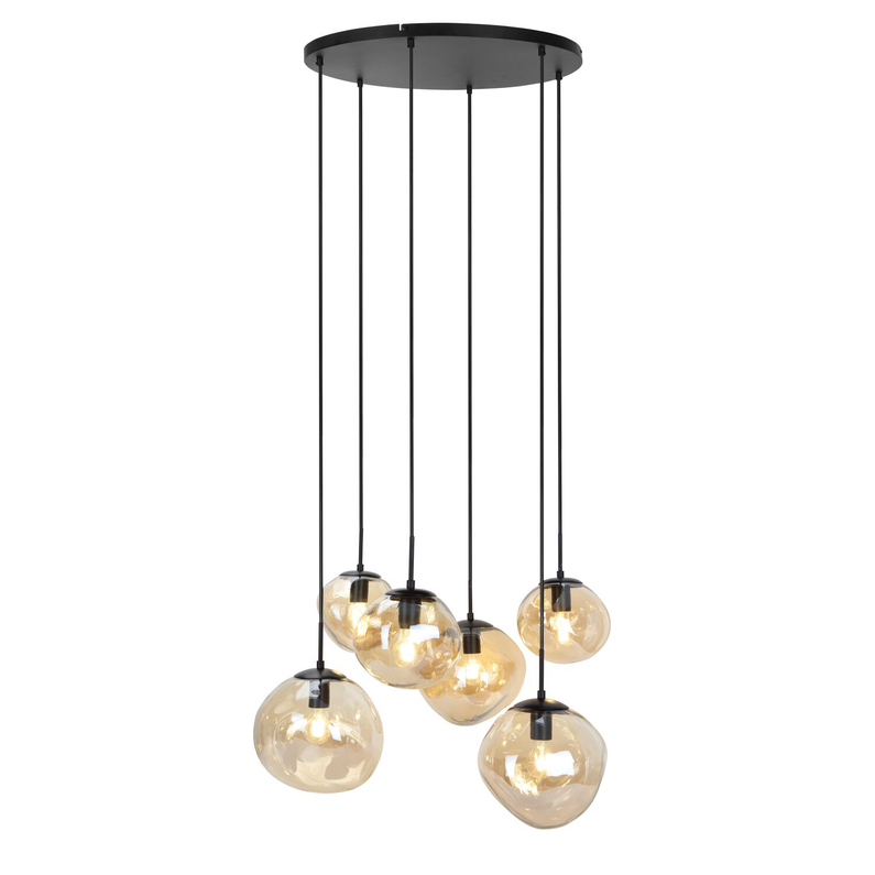 Hanglamp Macato 6-Lichts Amber