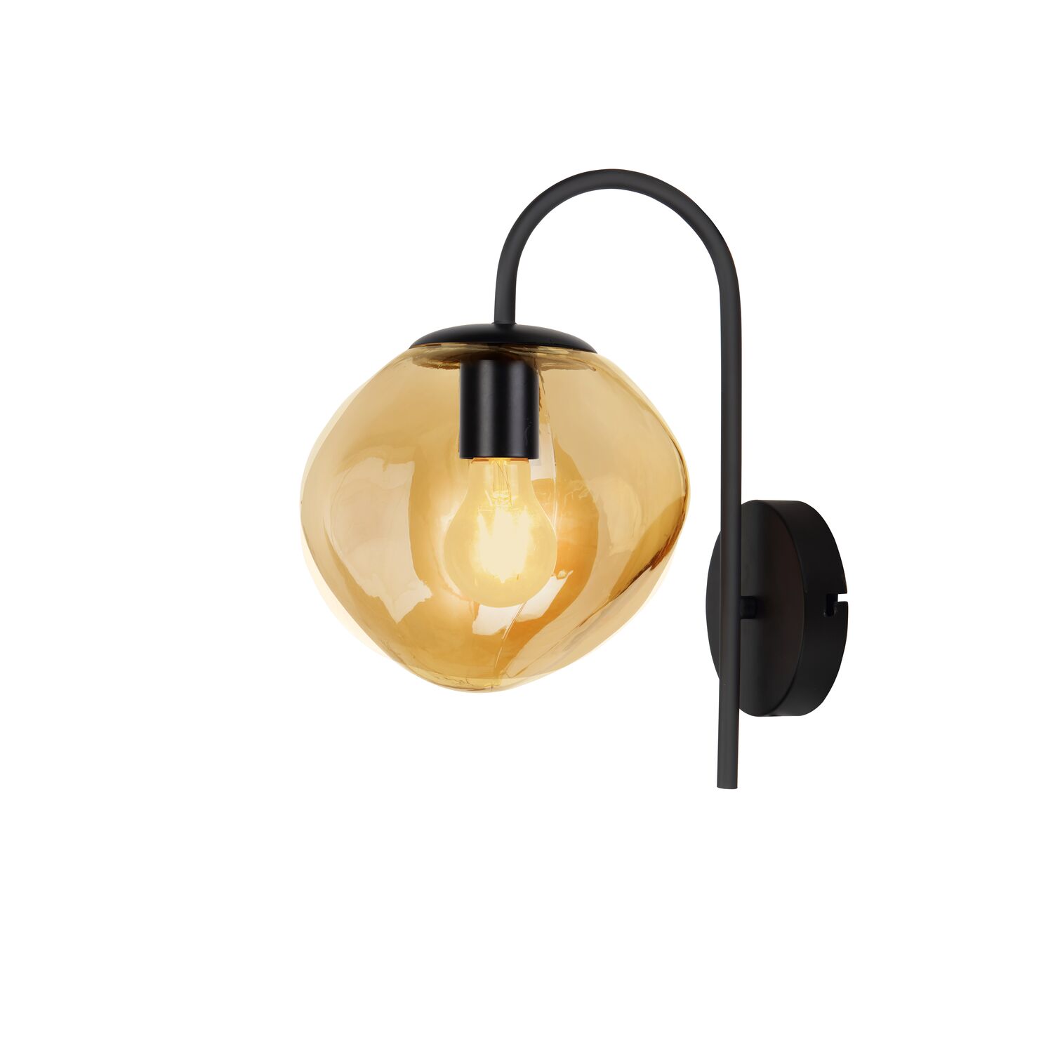 Wandlamp Macato 1-Lichts Amber