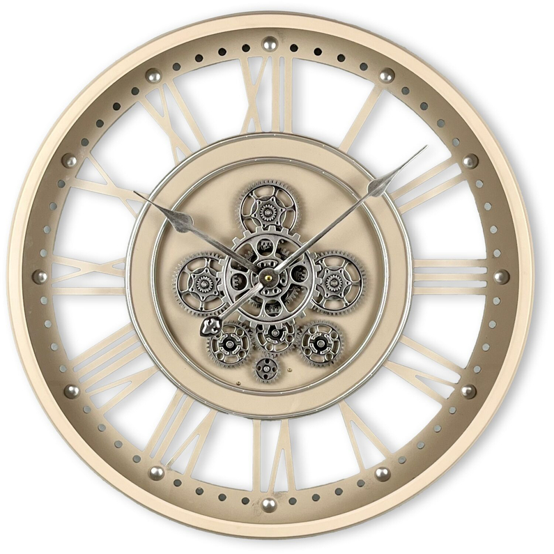 Klok Nimar 44 Ø60 Taupe/Silver