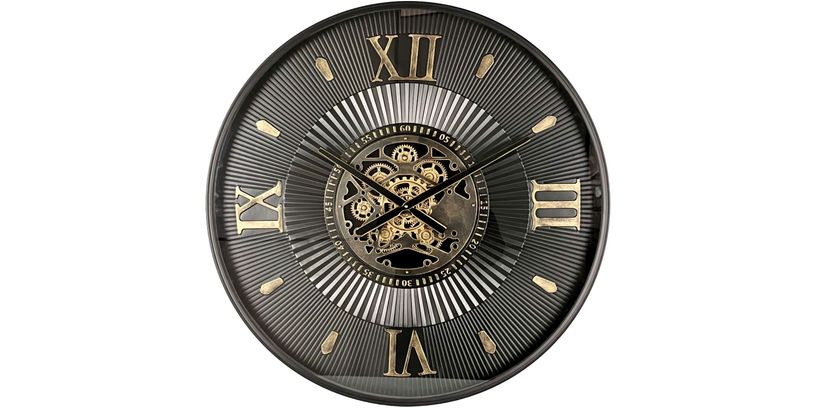 Klok Nimar 55 Ø80 Black/Brass