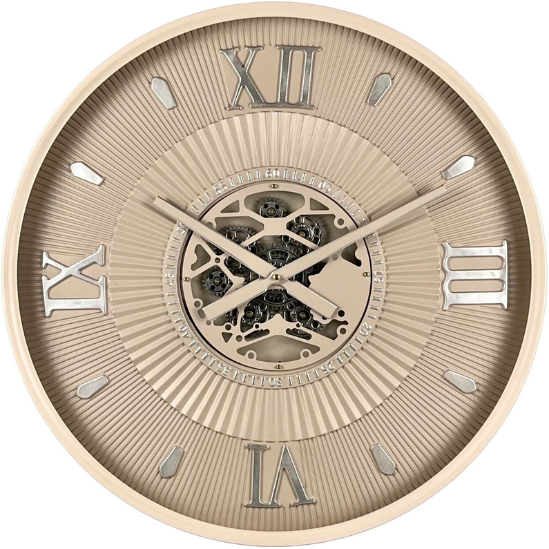 Klok Nimar 54 Ø60 Taupe/Silver