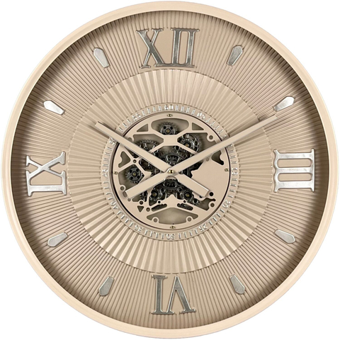 Klok Nimar 54 Ø60 Taupe/Silver