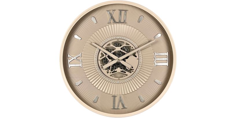 Klok Nimar 54 Ø60 Taupe/Silver