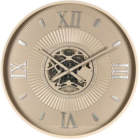 Klok Nimar 55 Ø80 Taupe/Silver