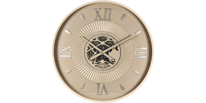 Klok Nimar 55 Ø80 Taupe/Silver