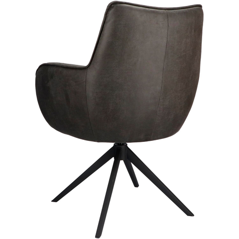 Armstoel Dordona Microleder Antraciet