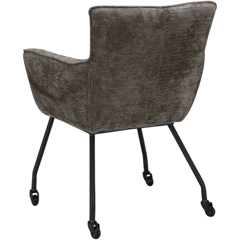 Armstoel Novile Taupe Met Wielen