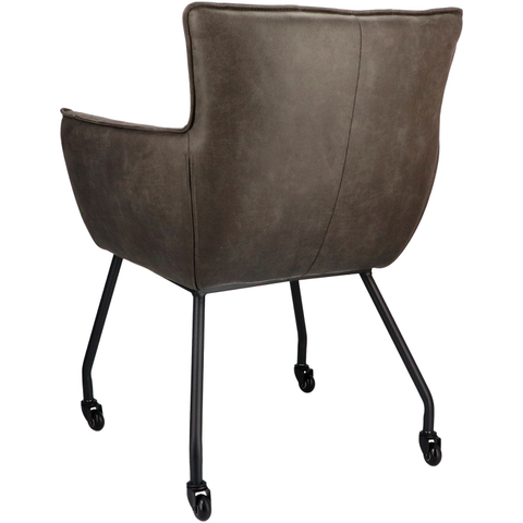 Armstoel Novile Graphite Met Wielen