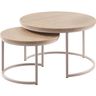 Salontafel Lunata Misty Oak Set/2