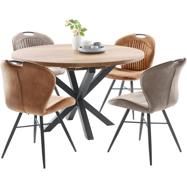 Uitschuiftafel Caltana Ø130