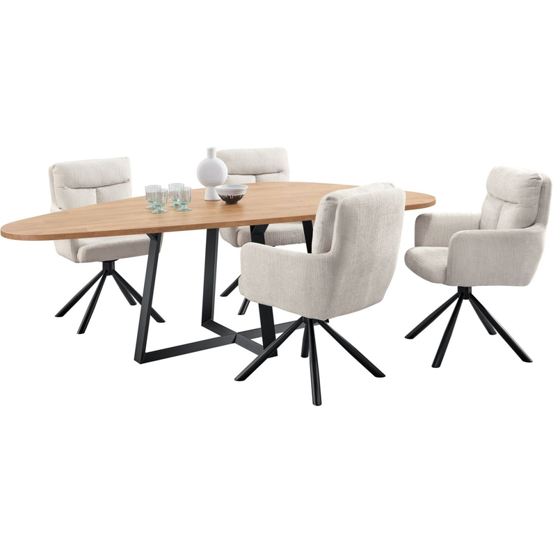 Eettafel Levado Kiezelvorm