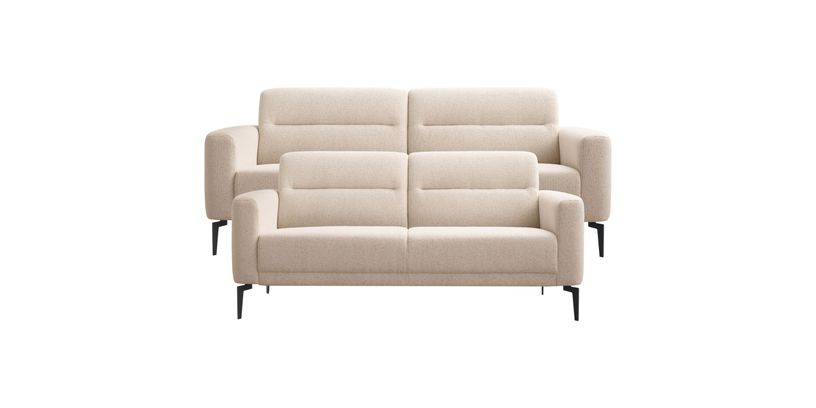 Bank Heria 3-Zits + 2,5-Zits Naturel