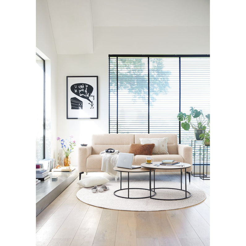 Bank Heria 3-Zits + 2,5-Zits Naturel