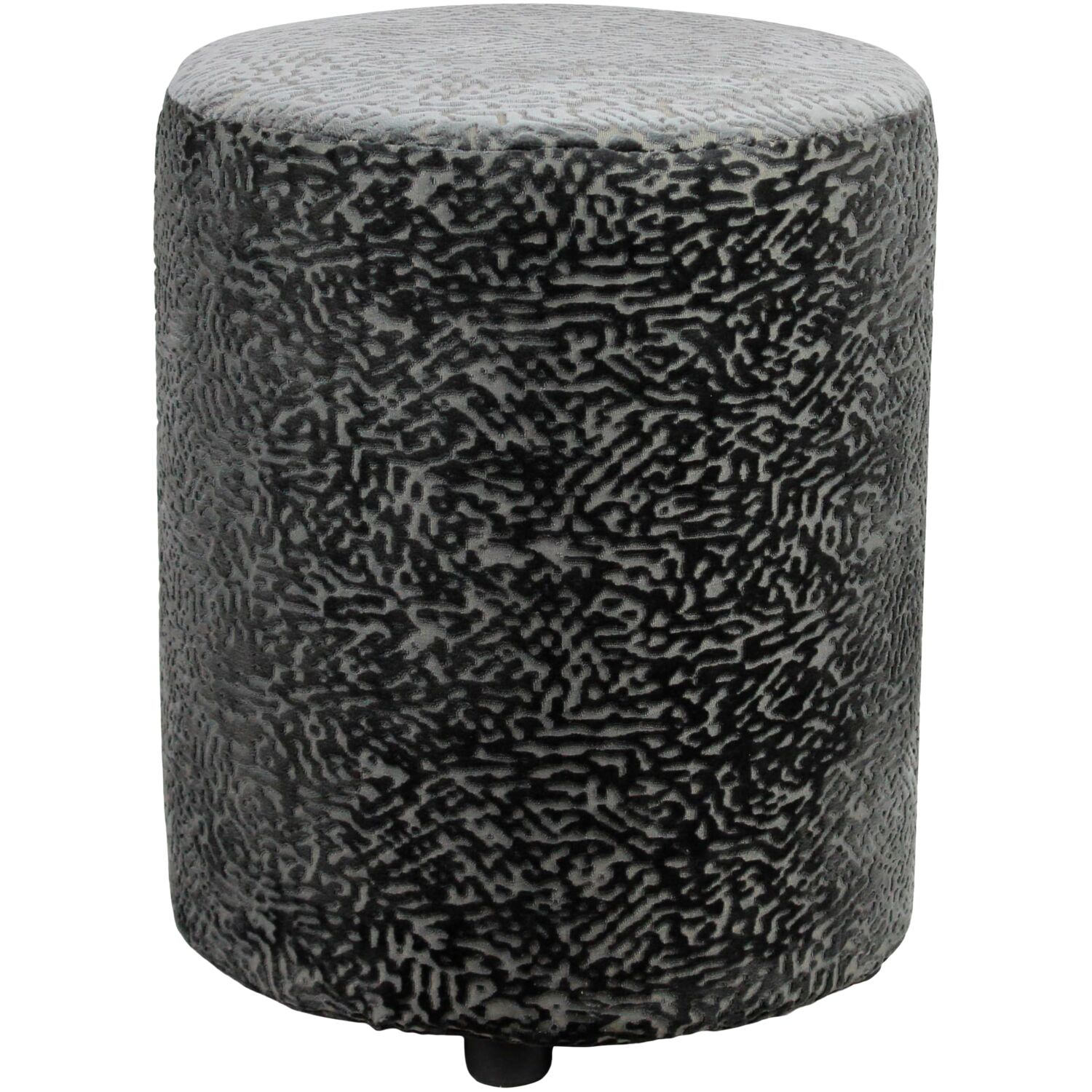 Poef Brody Zwart/Grijs