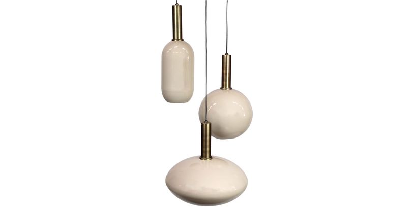 Hanglamp Bincerro Cluster 3-Lichts Taupe