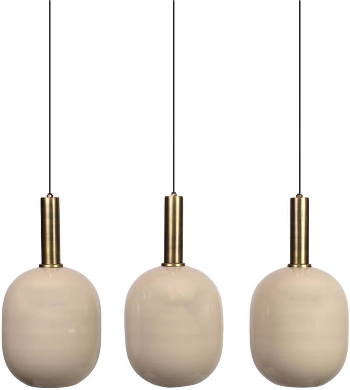 Hanglamp Bincerro 3-Lichts Taupe