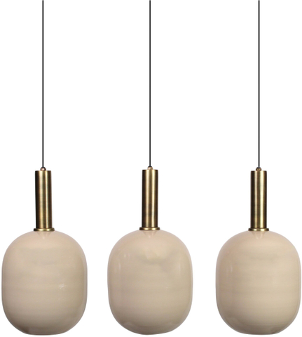 Hanglamp Bincerro 3-Lichts Taupe