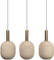 Hanglamp Bincerro 3-Lichts Taupe