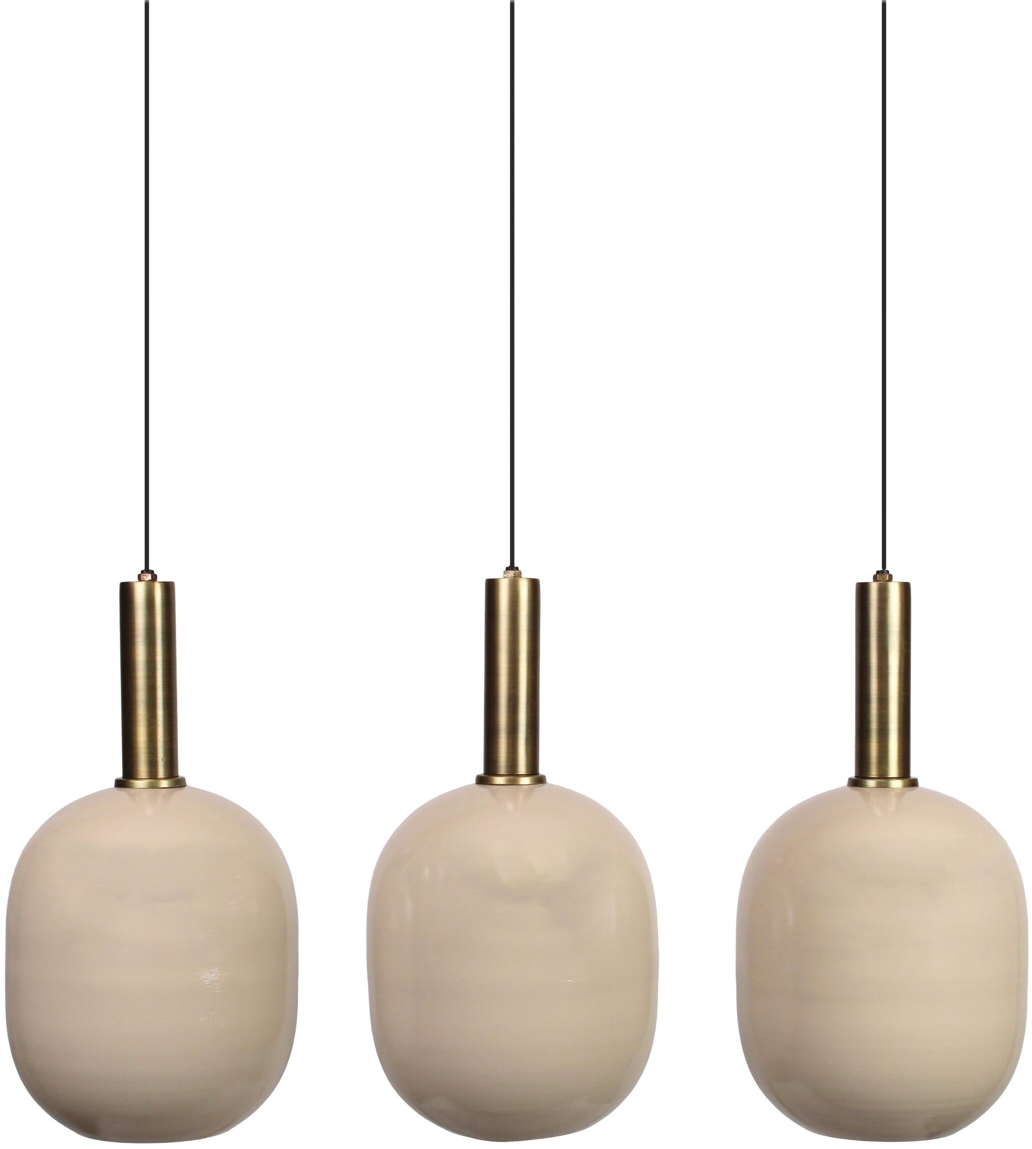 Hanglamp Bincerro 3-Lichts Taupe