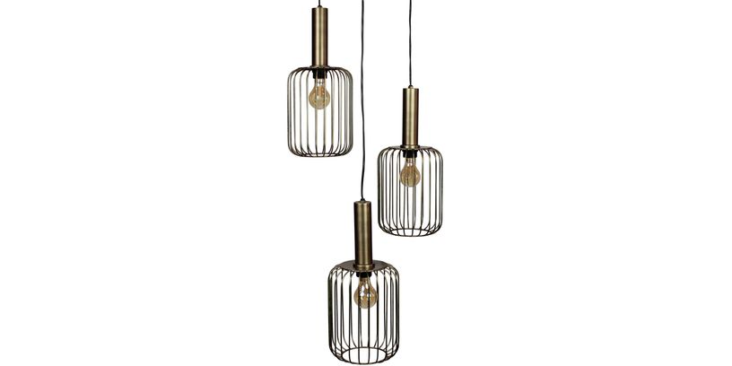Hanglamp Bincerro 3-Lichts Cluster Bronze