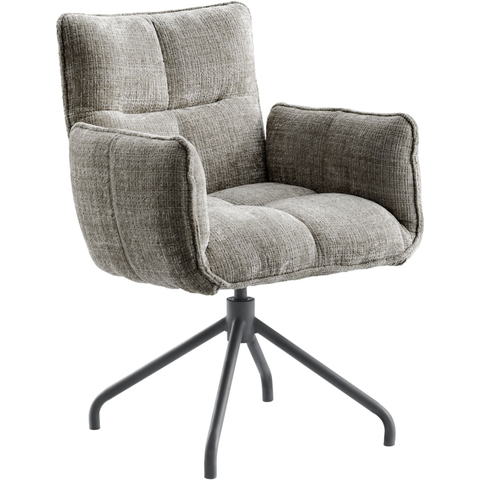 INHOUSE Armstoel Novira Donkergrijs