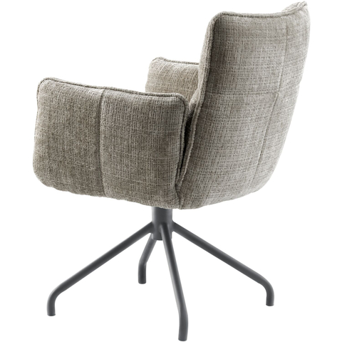 INHOUSE Armstoel Novira Donkergrijs