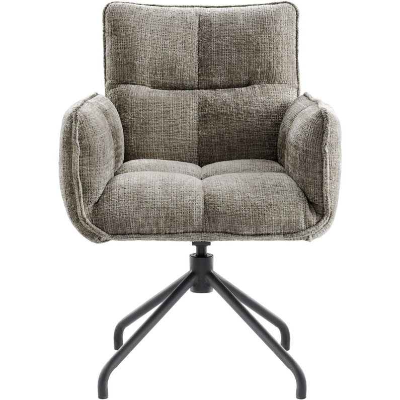 INHOUSE Armstoel Novira Donkergrijs