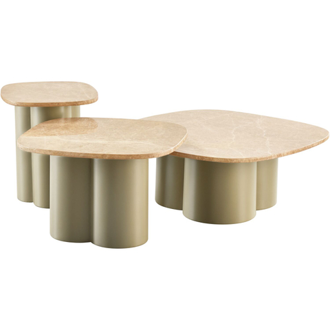 INHOUSE Salontafel Quaranta Beige Set/3