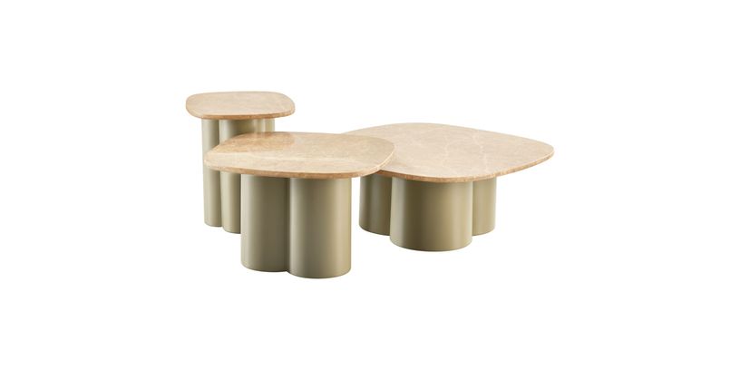 INHOUSE Salontafel Quaranta Beige Set/3