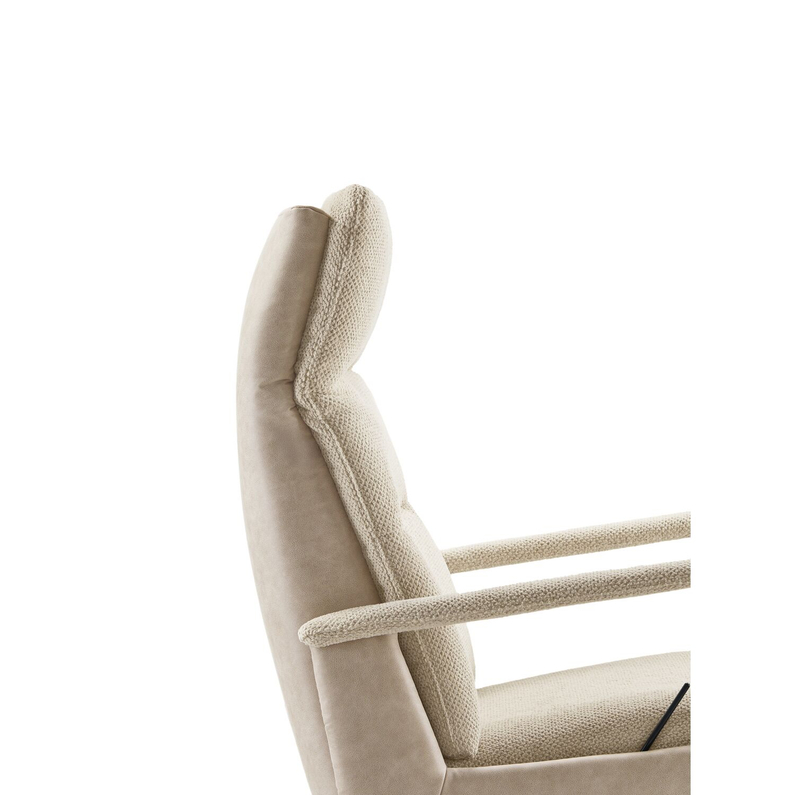 Relaxfauteuil Seduto Hoog Naturel/Clay