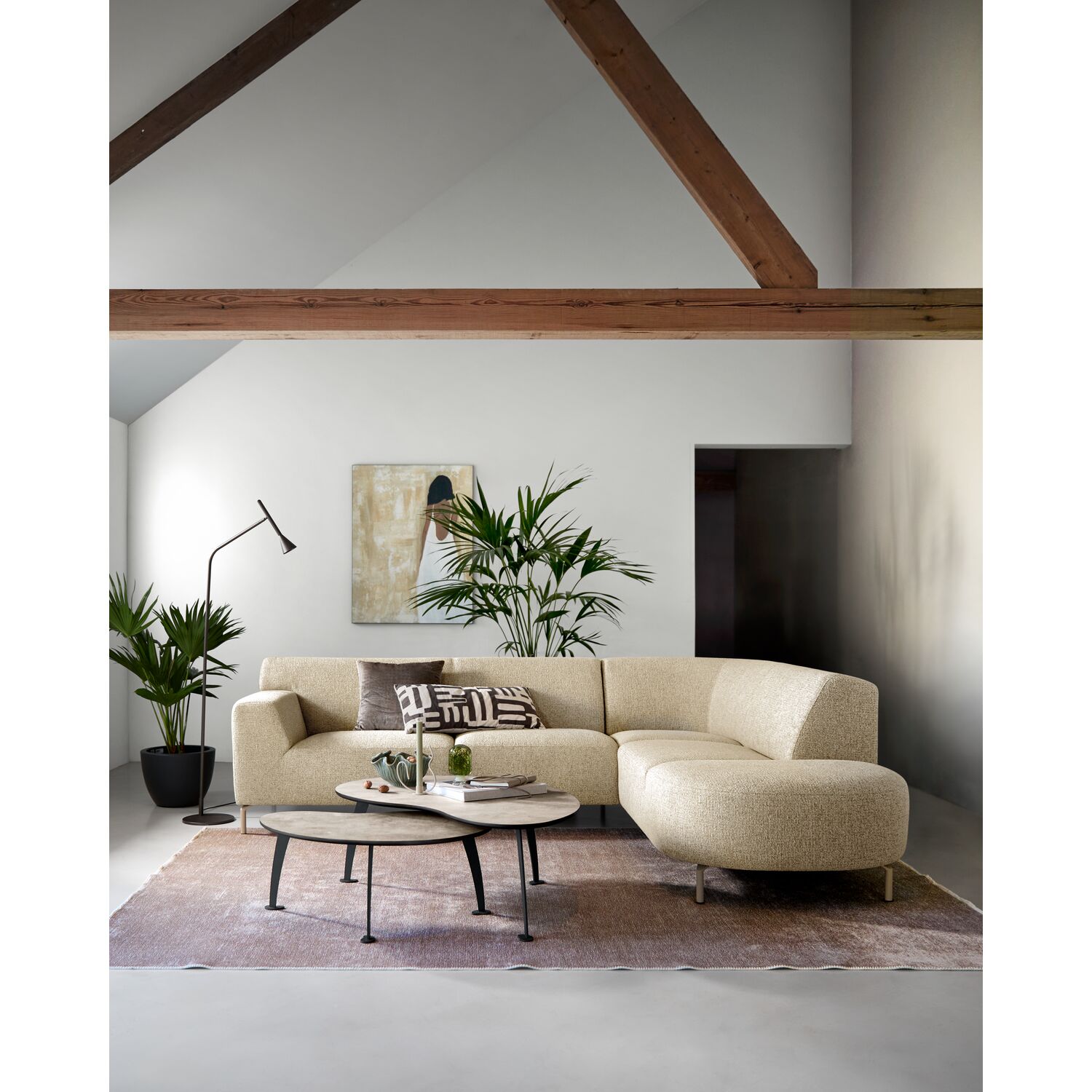 INHOUSE Hoekbank Lorani Sand