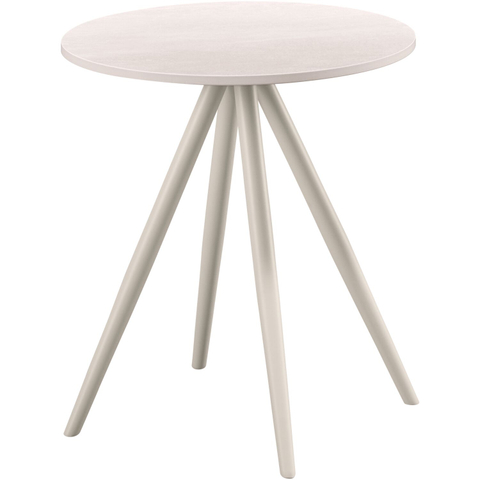 Bijzettafel Cercio Ø40 White Grey