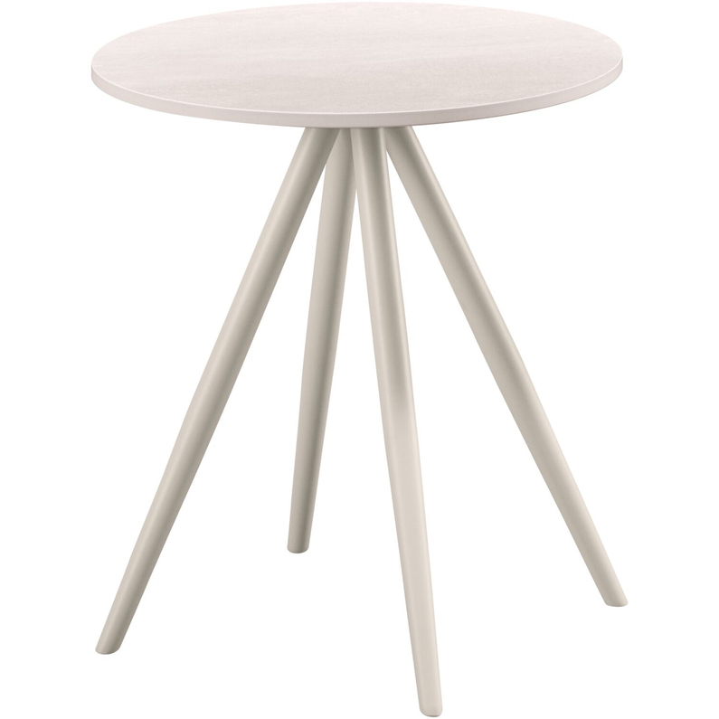 Bijzettafel Cercio Ø40 White Grey
