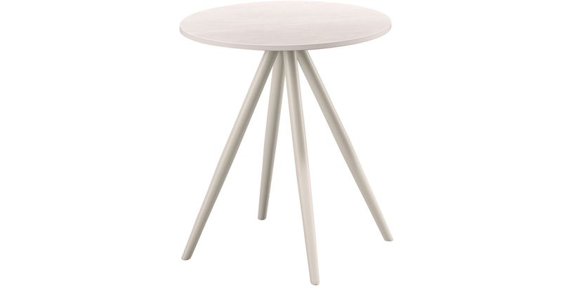 Bijzettafel Cercio Ø40 White Grey