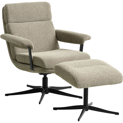 INHOUSE Draaifauteuil Calunio Beige