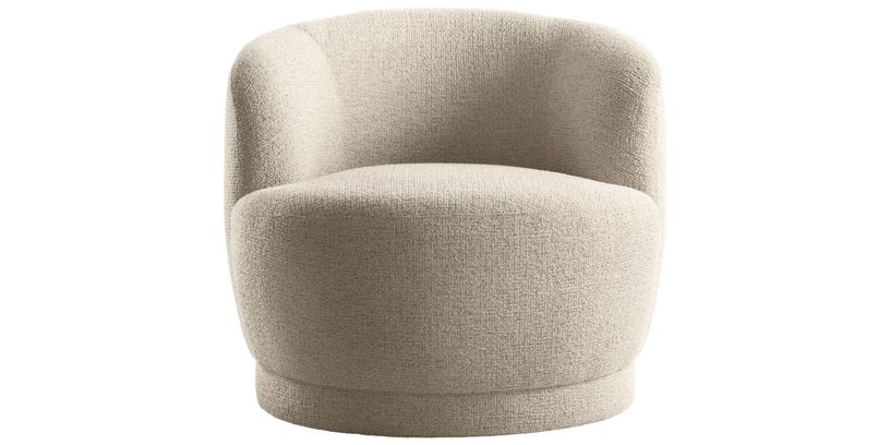 Draaifauteuil Fiumi Beige