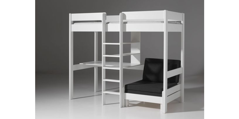 Hoogslaper Pino met bureau/fauteuil