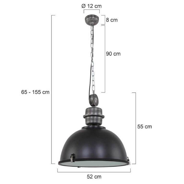 Hanglamp Bikkel Zwart