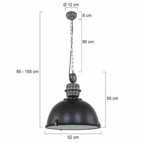 Hanglamp Bikkel Zwart