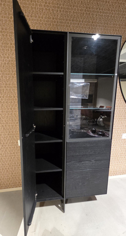 (Showroommodel)Hulsta Vitrinekast Persis Antraciet
