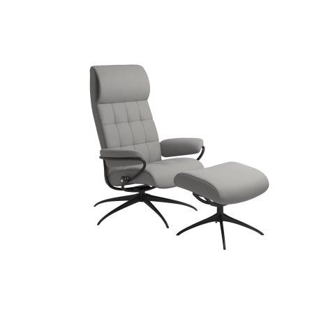 Stressless Relaxfauteuil+Voetenbank London Grijs