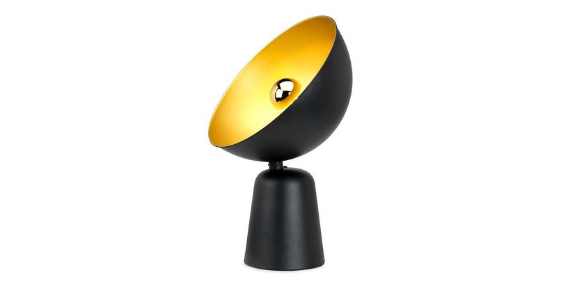 Lucide Tafellamp Vidor Zwart Goud