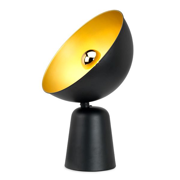 Lucide Tafellamp Vidor Zwart Goud