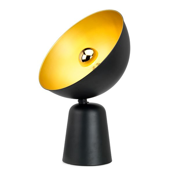 Lucide Tafellamp Vidor Zwart Goud