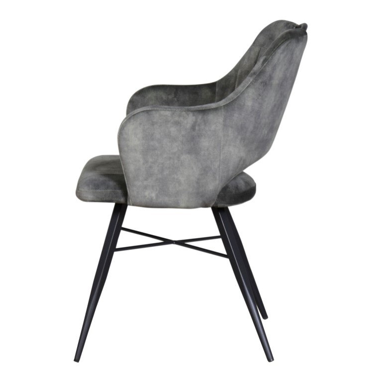 Armstoel Jizzel Antraciet