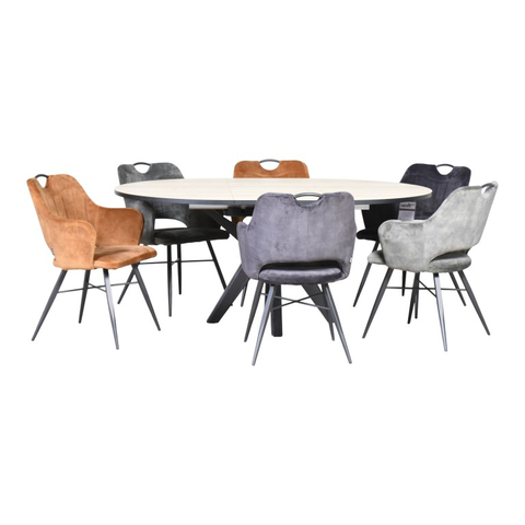 Armstoel Jizzel Antraciet